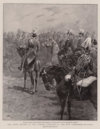 La prima revisione della guarnigione di Londra da parte del nuovo comandante in capo da John Charlton